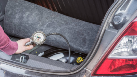 Контроль тиску в запасному колесі