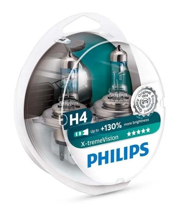 Автомобильная лампочка Philips X-tremeVision +130% H4