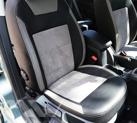 Авточохли Leather Style для салону Skoda Octavia A5 '05-13 світлі, без заднього підлокітника (MW Brothers)