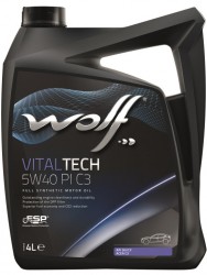 Моторна олива Wolf Vitaltech 5W-40 PI C3, 4 л
