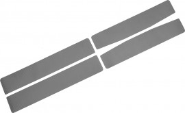 Наліпки на пороги для Lada Granta 2190 '11-, карбон, чорні (NataNiko) 6 шт.