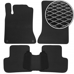 Килимки в салон для Mercedes A-Class W176 '12-18, EVA, чорні (Kinetic)