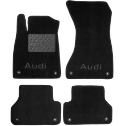 Килимки в салон для Audi A5 (F5) '17- Sportback текстильні, чорні (Преміум)