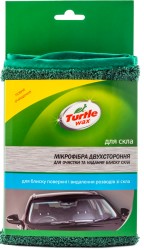 Мікрофібра двостороння для очищення і переказу блиску склу Turtle Wax