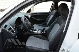 Авточохли Premium для салону Audi Q5 '08-17 з заднім підлокітником (MW Brothers)