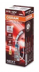 ����������� �������� Osram Night Breaker Laser (NG) H3 55W 12V (��������: 2 ��.)
