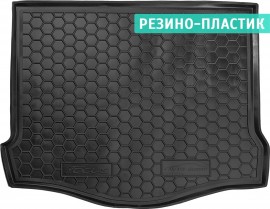 Килимок в багажник для Ford Focus 3 '11-18, хетчбек, докатка гумо-пластиковий (AVTO-Gumm)
