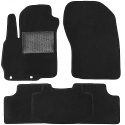 Килимки в салон для Citroen C4 Aircross '12-, текстильні, чорні (Optimal)