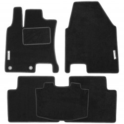Килимки в салон для Nissan Qashqai +2 '06-14 текстильні, чорні (Стандарт)