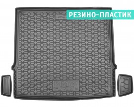 Килимок в багажник для BMW X1 E84 '09-15, гумо-пластиковий, чорний (AVTO-Gumm)