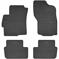 Килимки в салон для Mitsubishi Lancer X (10) '07- гумові, чорні (Frogum)