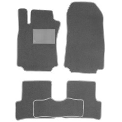 Килимки в салон для Renault Modus '04-12, текстильні, сірі (Optimal)