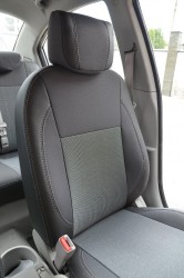 Авточохли Premium для салону Hyundai Accent '06-10 сіра строчка (MW Brothers)