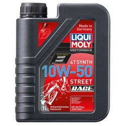 Моторна олива LIQUI MOLY Motorbike 4T Synth 10W-50 Street Race, 1 л