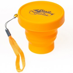 Tramp Стакан складаний Tramp силіконовий з кришкою (помаранчевий), 180 мл