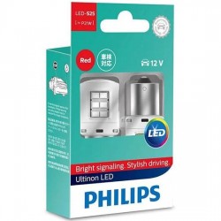 ����������� �������� Philips Ultinon LED-S25 Red (P21W) BA15s 2,0W (�������� 2 ��.)