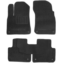 Килимки в салон для Porsche Cayenne '17-, текстильні, чорні (Преміум)