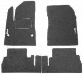 Textile-Pro Килимки в салон для Citroen Berlingo '19-, з підлокітником, текстильні, сірі (Стандарт)