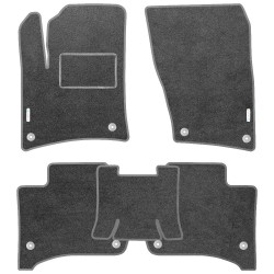 Textile-Pro Килимки в салон для Porsche Cayenne '10-17, текстильні, сірі (Стандарт)