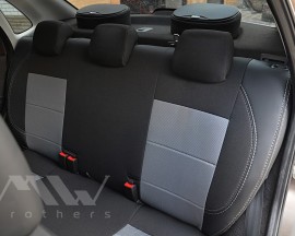 Фото 2 - Авточохли Premium для салону Lada (ВАЗ) Granta 2190 '11- сіра строчка (MW Brothers) - Арт: Lada (ВАЗ) Granta (2190) 11- GR