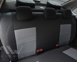 Фото 5 - Авточохли Premium для салону Lada (ВАЗ) Granta 2190 '11- сіра строчка (MW Brothers) - Арт: Lada (ВАЗ) Granta (2190) 11- GR