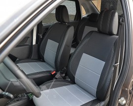 Фото 9 - Авточохли Premium для салону Lada (ВАЗ) Granta 2190 '11- сіра строчка (MW Brothers) - Арт: Lada (ВАЗ) Granta (2190) 11- GR