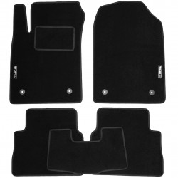 Textile-Pro Килимки в салон для Hyundai Genesis '08-12 текстильні, чорні (Стандарт)
