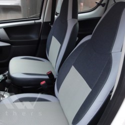 MW Brothers Авточохли Premium для салону Citroen C1 '05-14 світлі вставки, сіра строчка (MW Brothers)