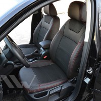 Авточохли Dynamic для салону Skoda Octavia A5 '05-13 червона строчка (MW Brothers)