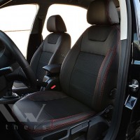 Авточохли Dynamic для салону Skoda Octavia A5 '09-13 червона строчка (MW Brothers)