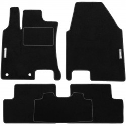 Килимки в салон для Nissan Qashqai '06-14 текстильні, чорні (Стандарт)