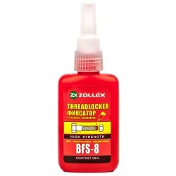 Фіксатор різьби для нероз'ємних з'єднань Zollex, червоний, 50 г