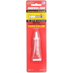 Клей-фіксатор різьби для для нерозбірних з'єднань ABRO, червоний, 6 мл
