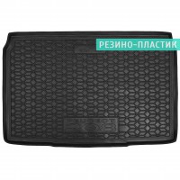 Килимок в багажник для Peugeot 208 '21 -, резино-пластиковий, чорний (AVTO-Gumm)