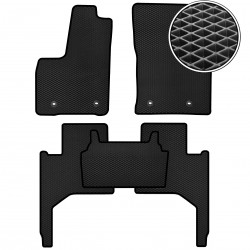 Килимки в салон для Toyota Land Cruiser 300 '21-, EVA, чорні (Kinetic)