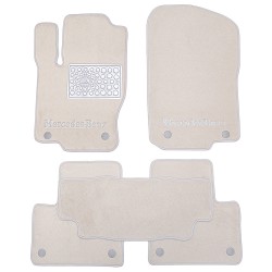 Килимки в салон для Mercedes GLE-Coupe C292 '15-, текстильні, попелястий колір (Преміум)