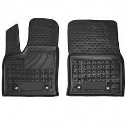 Килимки у салон передні для Toyota Land Cruiser 300 '21-, гумові, чорні (AVTO-Gumm)