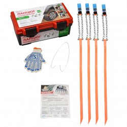 Ланцюг протиковзання для коліс R13-R17, у пластиковому кейсі, 4 шт. Poputchik