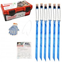 Poputchik Ланцюг протиковзання для коліс R15-R21, у пластиковому кейсі, 6 шт. Poputchik