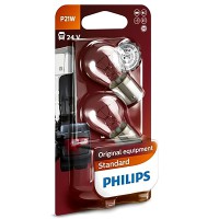 Автомобільна лампочка Philips Standard Vision P21W 21W 24V (блістер 2 шт.)