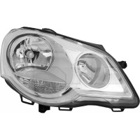 Передня фара для Volkswagen Polo '05-09 права, електрич., хром (TYC)