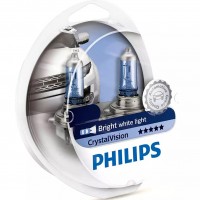 Автомобільні лампочки Philips CrystalVision H4 60/55W 12V 4300K (2 шт.)