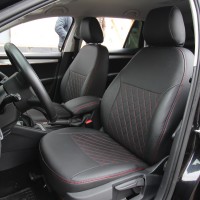 Авточохли для салону Skoda Octavia A5 '05-13, з екошкіри Eco Prestige (EMC-Elegant)