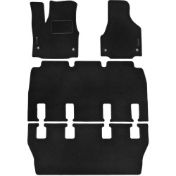 Килимки в салон для Chrysler Pacifica (RU) '16-, текстильні, чорні (Стандарт)