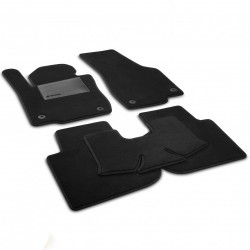 Килимки в салон для Mitsubishi Eclipse 4 '05-11, текстильні, чорні (Optimal)