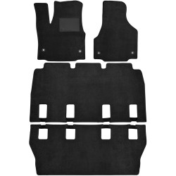 Килимки в салон для Chrysler Pacifica (RU) '16-, текстильні, чорні (Optimal)