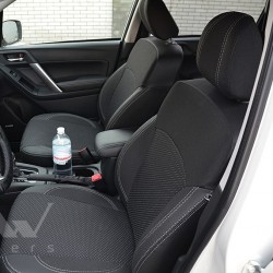 MW Brothers Авточохли Premium для салону Subaru Forester '13-18 сіра строчка (MW Brothers)
