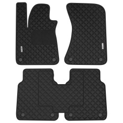 Inliner Килимки в салон Audi A8L 2010-2017 Long, Diamond Style, з екошкіри, чорні (Inliner)
