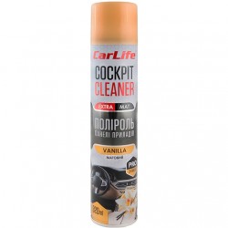 Поліроль для торпедо Cockpit Cleaner Extra Mat, матовий, ваніль, 320 мл (CarLife)