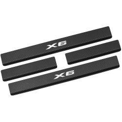 Накладки на пороги карбон для BMW X6 E71 '08- (Premium + k)